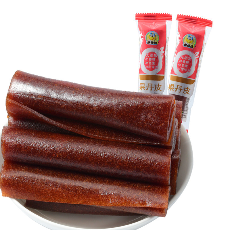 来伊份果丹皮500g蜜饯零食品儿童