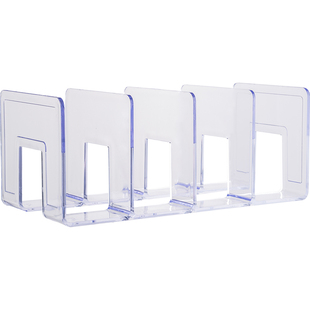 亚克力透明书架立式书立分隔创意ins桌面阅读架窗台收纳书挡书夹