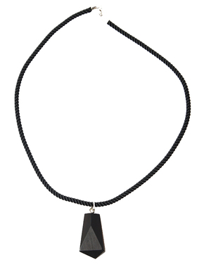 原创设计黑檀木吊坠不规则项链