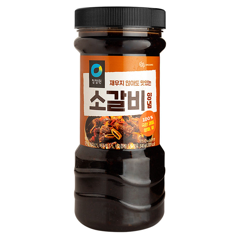韩国进口清净园名家840g*12瓶烤肉酱猪肉排牛肉排酱韩式腌肉酱