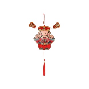 会动财神爷摇头晃脑冰箱磁吸贴招财喜庆动耳朵财神冰箱挂贴饰门贴