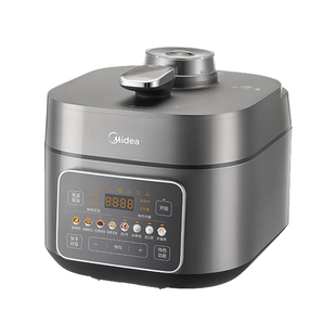 美的电压力锅iH家用不锈钢5L大容量双胆旗舰店电饭锅高压锅二合一