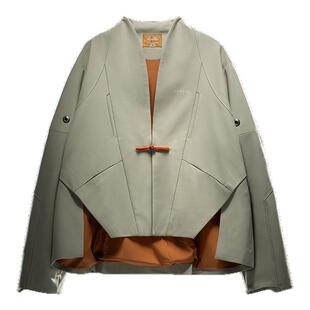 XIPHEVIL「无形唐装_短款」中国风高街赛博极简新中式薄唐装外套