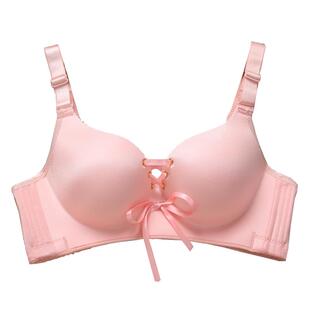 加厚内衣文胸套装 聚拢无钢圈拉B系绳绑带a杯上托小胸超厚8cm胸罩