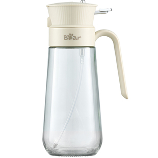 小熊玻璃油壶喷倒两用厨房家用油壸喷雾油壶防漏调料瓶罐酱醋油瓶