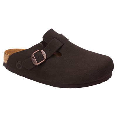 FOSA软木半拖鞋一脚蹬黑色勃肯鞋