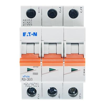 EATON/伊顿穆勒PL9-C63/3（3P,63A)小型断路器空气开关  原装正品