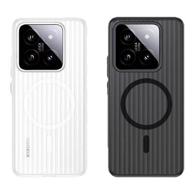 适用小米15透明简约磁吸手机壳
