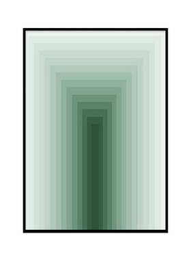 现代简约橙色渐变色彩轻奢客厅玄关背景墙壁画装饰画大幅竖版挂画