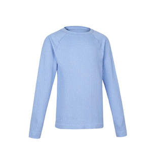 迪卡侬儿童速干衣运动t恤冬长袖男童羽毛球训练服女童打底衫KIDC