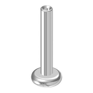 CrazyRabbit钛合金耳钉小底座平底替换杆插针舌钉鼻钉【仅底座】