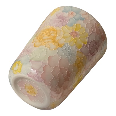 礼盒装陶瓷万花主人杯玉泥