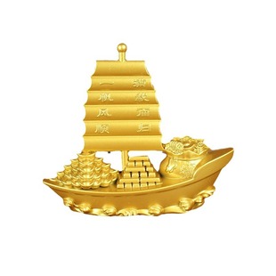 纯黄铜一帆风顺小摆件帆船送初中高中学生毕业生礼物桌面车载装饰