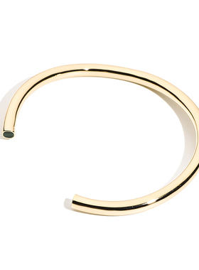 Missure镀金镶孔雀石时尚女手镯