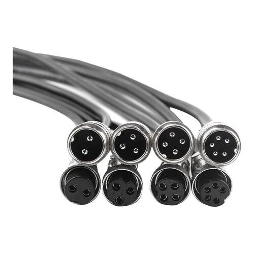 双头带线航空插头GX16-2345芯母转母头 公转公头焊接连接线