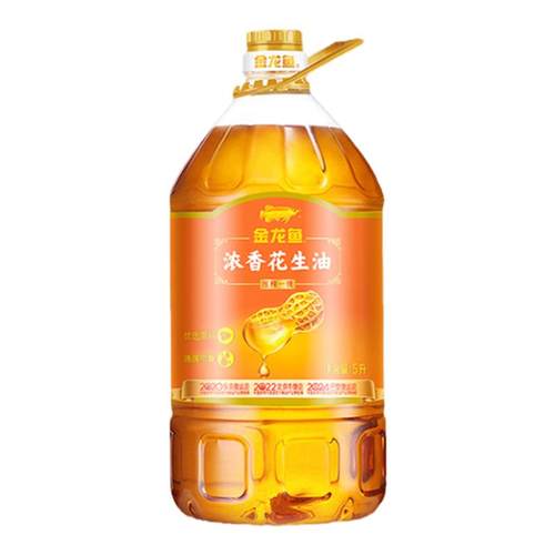 金龙鱼浓香花生油5L花生浓香食用油炒菜物理压榨一级健康5升大桶