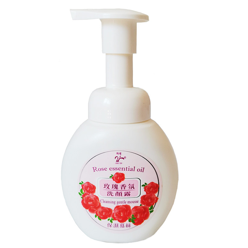 台湾绮缘玫瑰花香泡沫洗面奶保湿温和深层洁净纯植物氨基酸洗颜露