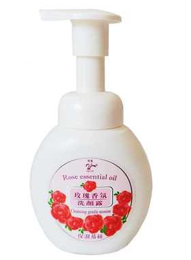 台湾绮缘玫瑰花香泡沫洗面奶保湿温和深层洁净纯植物氨基酸洗颜露