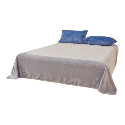 秋冬加厚牛奶绒被套四件套无静电