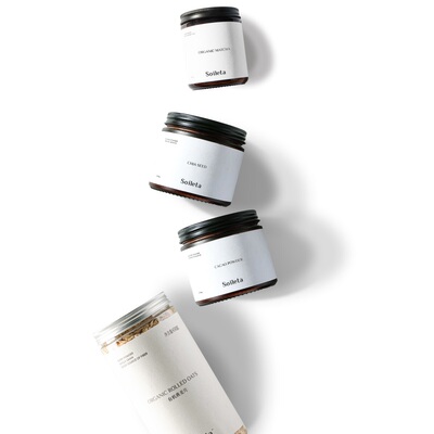 Soileta隔夜燕麦碗超级食物套餐