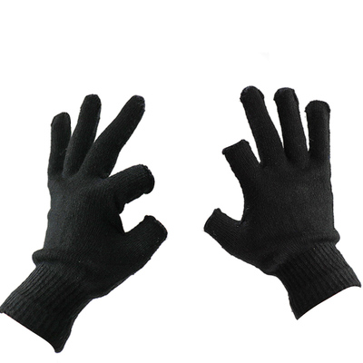 露二指可触屏保暖手套