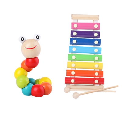 益智玩具积木6-12个女宝宝敲琴