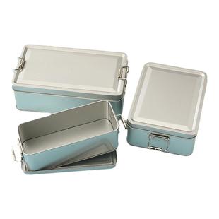 加厚搭扣铁盒食品级金属礼盒马口铁盒子茶叶罐凤梨酥糕点包装空盒