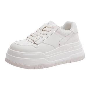 骆驼女鞋2025秋冬学生百搭户外运动鞋休闲板鞋厚底增高小白鞋