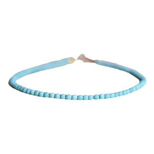 绿松石手串女男原矿无优化散珠单珠2mm小米珠子极细项链松石手链