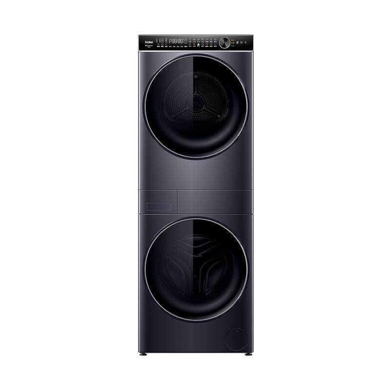 海尔叠黛H2洗烘套装10KG双擎热泵洗衣机烘干机组合家用旗舰款YF10