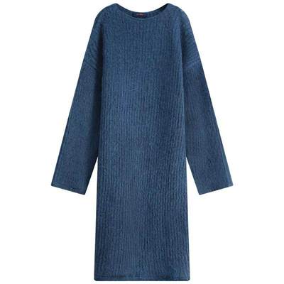 静奢风仿羊驼绒毛衣裙