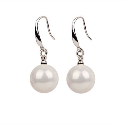 纯银夏季复古新款防过敏珍珠耳环