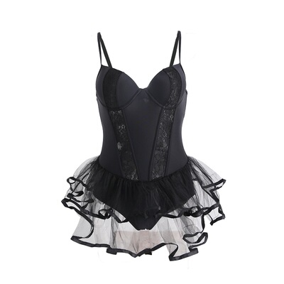 Margery泳衣女裙式镂空聚拢