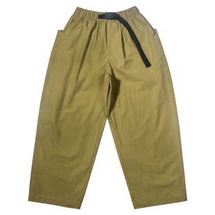 山系户外童装男童速干2026春季新款纯色魔术贴阔腿中大童工装裤子