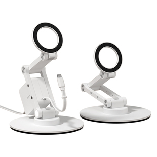 海备思磁吸手机桌面支架iPad平板可旋转magsafe折叠懒人架适用苹果iPhone17支撑架360度绘画直播网课追剧合金