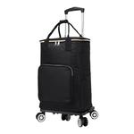 飞机轮买菜车家用拉杆车防水印花购物小拉车万向轮折叠便携购物车