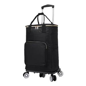 飞机轮买菜车家用拉杆车防水印花购物小拉车万向轮折叠便携购物车