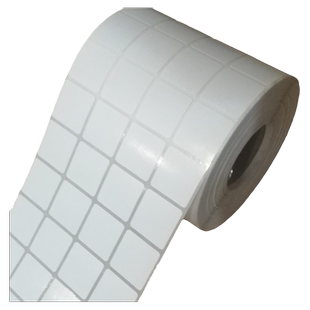 热卖铜版不干胶标签纸25x25打印贴纸CP2140 TSC244 ZT210 ZT230 GK888T GT820 POSTEK C168 G2108条码纸5千张