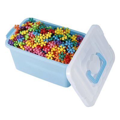 梅花积木旋转雪花片立体拼插塑料