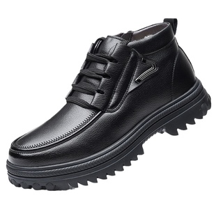 冬季加绒大码男鞋子46男士加厚保暖雪地靴47加宽皮毛一体大棉鞋48