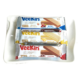 好吃点巧克力味威化饼干儿童零食小吃休闲食品整箱批发海盐散装