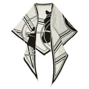 JUUNNGLE洲谷逍遥游三角披肩丝巾围脖女男小众原创轻奢高级感礼物