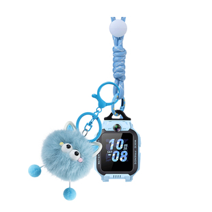 适用小天才儿童电话手表挂绳Z11Z10Z9Z8AZ6pro少年版卡通挂脖套毛绒挂件Z7D3Q1CD2Q2A/Z6SQ3N3D5印花保护壳