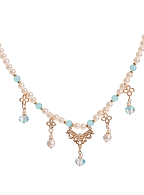 汉服璎珞项链女清新吊坠宋制坦领儿童仙气配饰项链古风饰品软璎珞