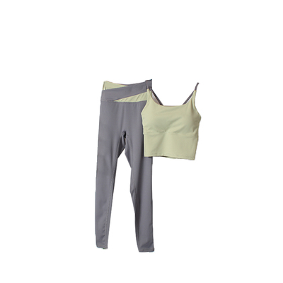 运动内衣套装女夏背心一体式文胸