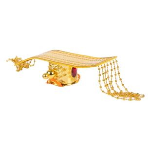 古代皇帝帽子平顶头冠影视帽子玉皇大帝秦始皇帽垂帝拍照表演帽子