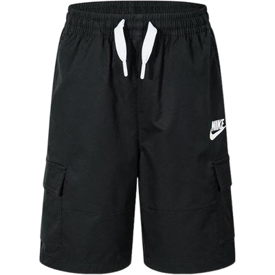 Nike/耐克正品2024小童运动宽松休闲经典梭织五分短裤HQ7932-010