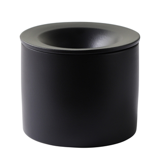 以尊粗陶磨砂烟灰缸家用陶瓷烟盅防飞灰灭烟神器个性茶台摆件