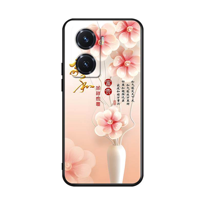 皑晨适用于vivoy77手机壳v2219a新款创意磨砂viv0y77全包边防摔viovy77彩绘软壳voivy77网红国