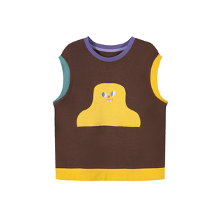 Viciusss女童针织马甲外穿2025新款儿童秋冬毛衣男宝内搭背心坎肩